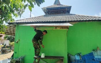 Gotong Royong Satgas TMMD dan Warga, Mushola Al Ikhlas Kini Lebih Nyaman