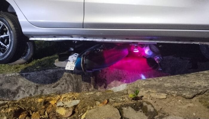 Kecelakaan Malam Hari di Bontang, Berawal dari Kendaraan Berhenti Mendadak