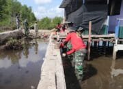 Gotong Royong Bersama Warga, Satgas TMMD Ke-128 Percepat Pengerjaan Badan Jalan