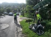 Kecelakaan di Tanjakan RSUD Bontang, Seorang Pelajar Dilarikan ke Rumah Sakit