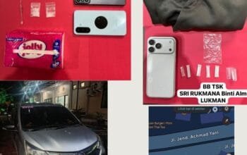 Pasutri di Bontang Ditangkap Polisi, 8 Paket Sabu Diamankan di Tempat Hiburan