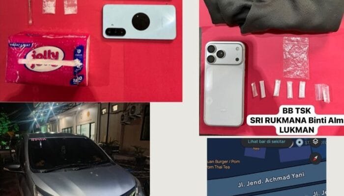 Pasutri di Bontang Ditangkap Polisi, 8 Paket Sabu Diamankan di Tempat Hiburan