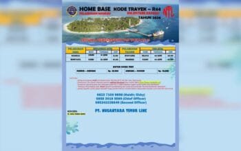 Jadwal Kapal Bontang-Mamuju Terbaru, Berangkat 1-4 Juni 2026
