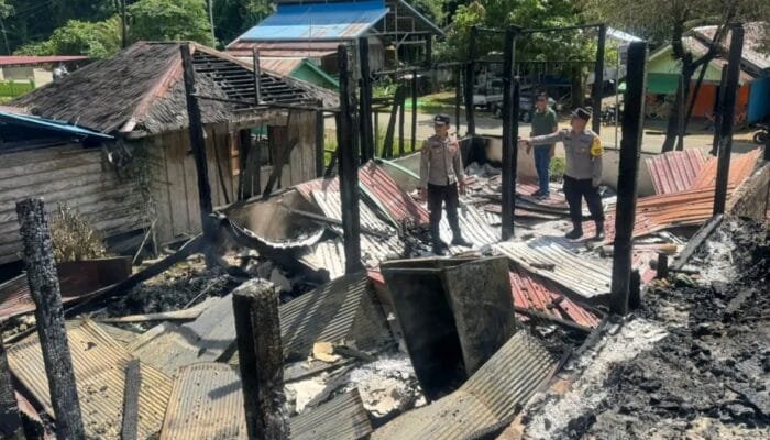 Diduga Korsleting Listrik, Kebakaran Hanguskan Rumah Warga di Biatan