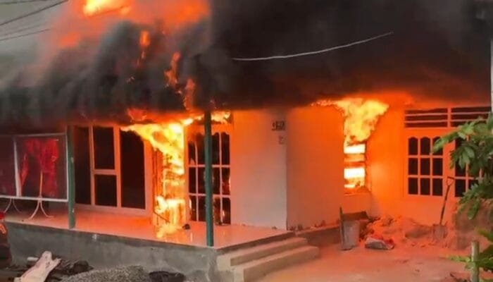 Breaking News: Kebakaran Terjadi di Jalan Pemula RT 19 Bontang Baru