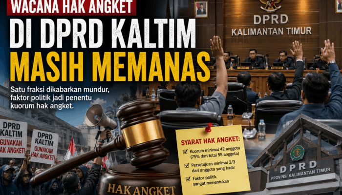 Hitung-hitungan Politik Hak Angket DPRD Kaltim, Golkar Jadi Penentu