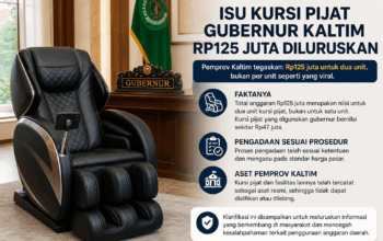 Polemik Kursi Pijat Gubernur Kaltim, Pemprov Ungkap Nilai Sebenarnya