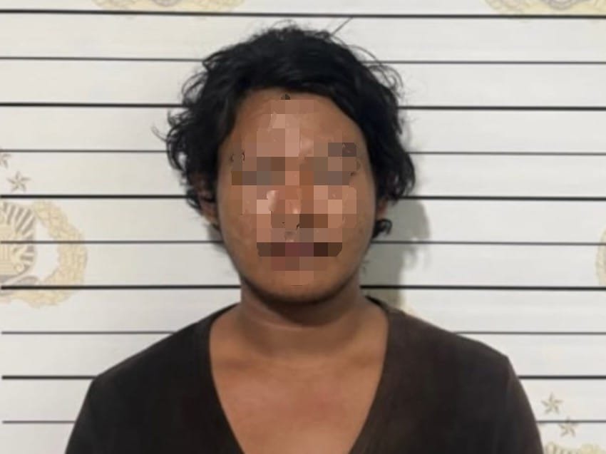 MF, terduga pelaku pencurian ponsel milik pedagang buah di Samarinda. (FOTO: IST)