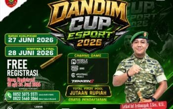 Dandim Cup Esport 2026 Digelar Akhir Juni