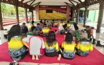 Nobar Piala Dunia 2026, Kodim 0908/Bontang Perkuat Silaturahmi dan Semangat Persatuan