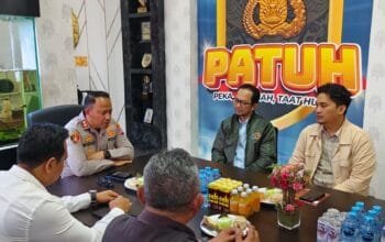Jaga Sinergi, PWI Bontang Audiensi ke Mapolres