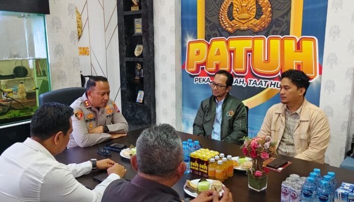 Jaga Sinergi, PWI Bontang Audiensi ke Mapolres