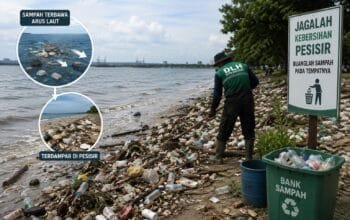 DLH Sebut Arus Laut Ikut Picu Penumpukan Sampah di Pesisir Bontang