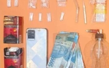 Dua Pria Ditangkap di Bontang Selatan, 9 Bungkus Sabu 3,82 Gram Disita dari Rumah di Jalan Berlian