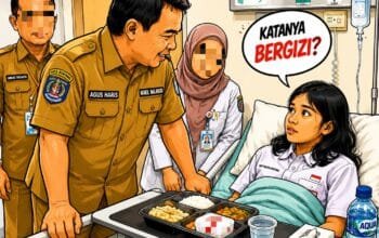 Siswa Vidatra Bontang Diduga Keracunan Makanan Gratis, Katanya Bergizi?