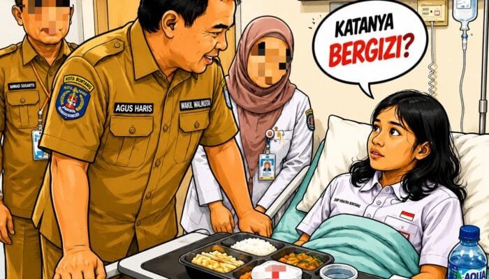 Siswa Vidatra Bontang Diduga Keracunan Makanan Gratis, Katanya Bergizi?