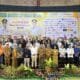 Asisten II Bidang Perekonomian, Pembangunan, dan Kesejahteraan Rakyat Setdakot Balikpapan, M Andi Yusri M Ramli, bersama perwakilan perusahaan saat pembukaan Job Market Fair (JMF) 2026 di BSCC Dome. (Syahrul/Nius.id)