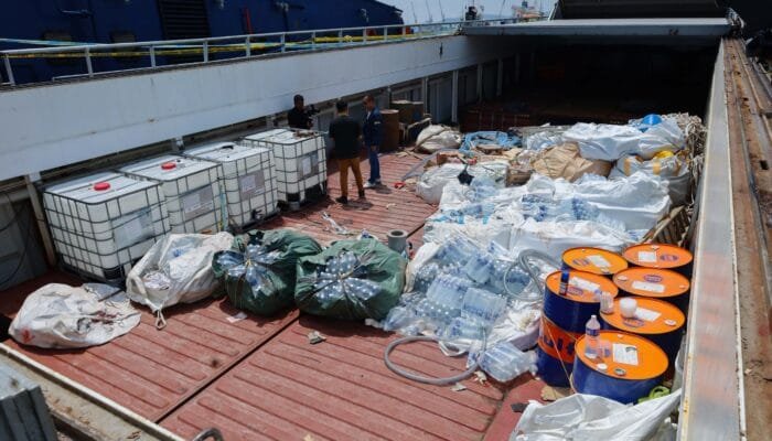 2,6 Ton Metamfetamin Cair Disita dari Kapal MV Ocean Porter di Kepri, 10 WNA Ditangkap