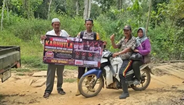 Polsek Balikpapan Timur Sosialisasi Cegah Karhutla di Kelurahan Lamaru, Warga Diminta Tidak Bakar Lahan