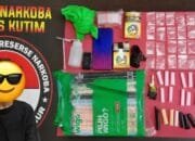 40 Paket Sabu 18,89 Gram Disita dari Pengedar di Sangatta, Disembunyikan di Bawah Batu dan Dapur Rumah