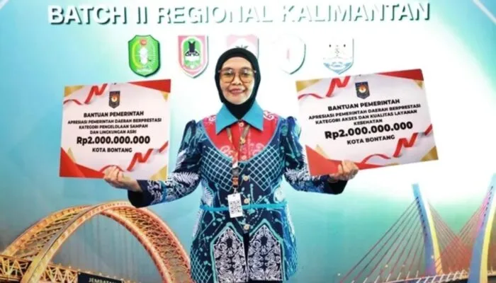 Dua Tropi Sekaligus untuk Bontang di Ajang Kemendagri, Wali Kota Neni Bawa Pulang Rp4 Miliar