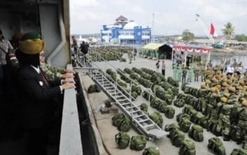 Wali Kota Bontang Hadir Lepas 350 Prajurit, Perbatasan Jadi Garda Kedaulatan Negara