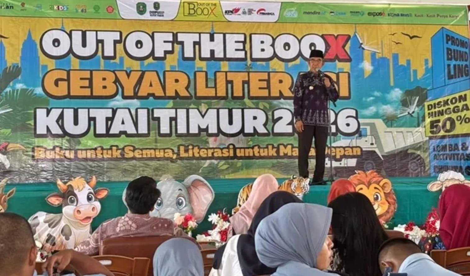 Gebyar Literasi Kutim 2026 Dibuka, 20 Juta Buku Hadir di Sangatta