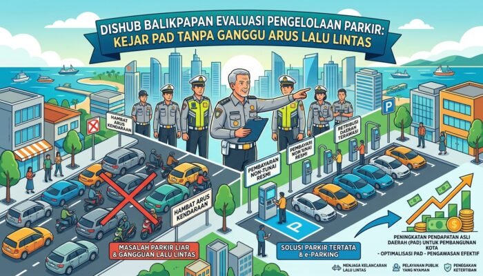 Dishub Balikpapan Evaluasi Parkir, Kejar PAD Tanpa Ganggu Arus Lalu Lintas