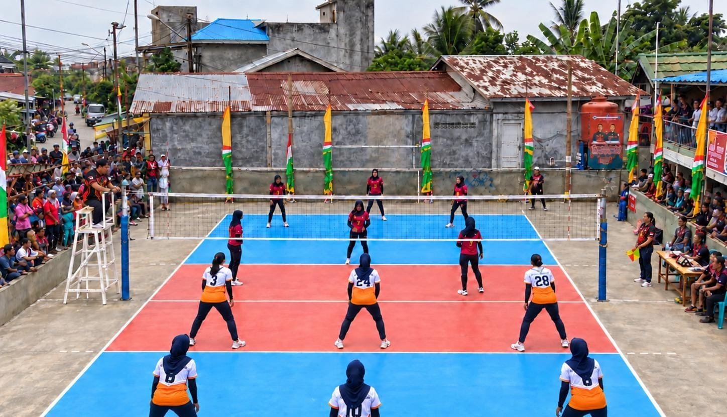 Dari Lapangan Voli, Pemuda Bontang Hidupkan Semangat Sumpah Pemuda