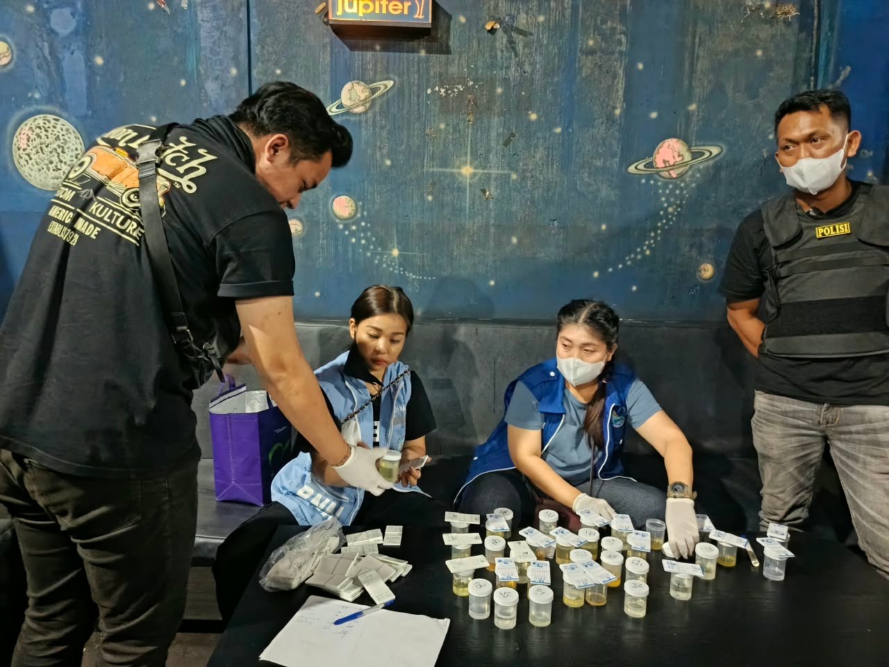 Razia THM di Bontang, BNNK Temukan Tiga Sampel Urine Positif