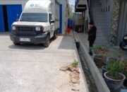 Saluran pembuangan di sekitar SPPG Bontang Barat 01 diduga menimbulkan bau tidak sedap.