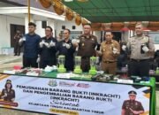 Kejari Kubar Musnahkan 306,68 Gram Sabu dan Barang Bukti dari 126 Perkara