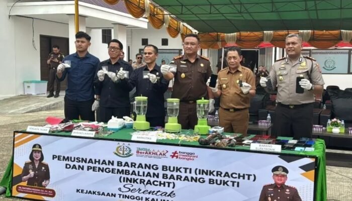 Kejari Kubar Musnahkan 306,68 Gram Sabu dan Barang Bukti dari 126 Perkara