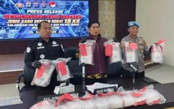 Polisi Gagalkan Pengiriman 15 Kg Sabu ke Samarinda, Tiga Orang Ditangkap