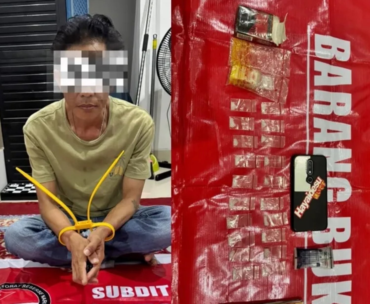 Edarkan 20 Paket Sabu, Pria 40 Tahun Ditangkap di Balikpapan Barat